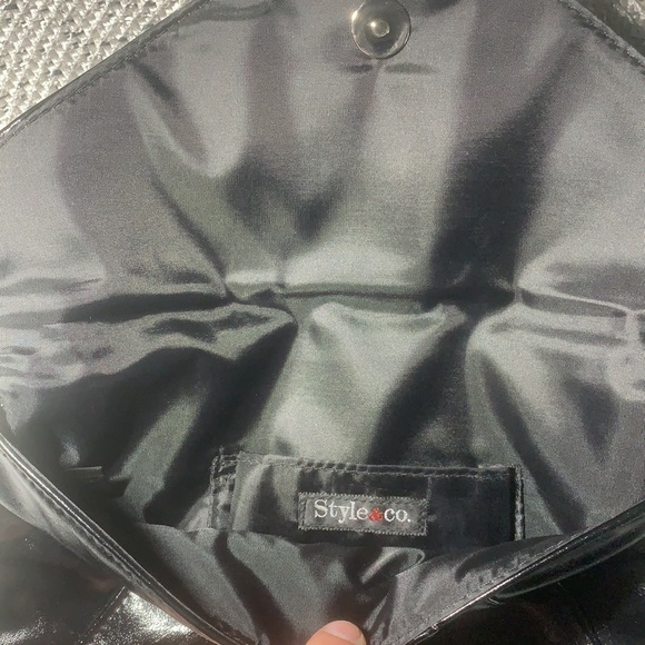 Style & Co Distressed Envelope Faux Leather Clutch - Picture 4 of 4